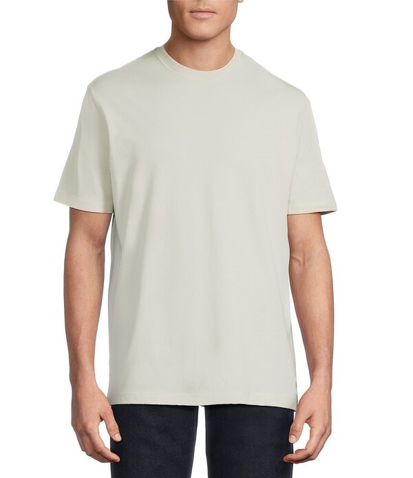 ダニエル クレミュ メンズ トップス プルオーバー 労働者の一団のど首 Cremieux Blue Label Solid Crewneck Short Sleeve T-Shirt Stone 石ころ