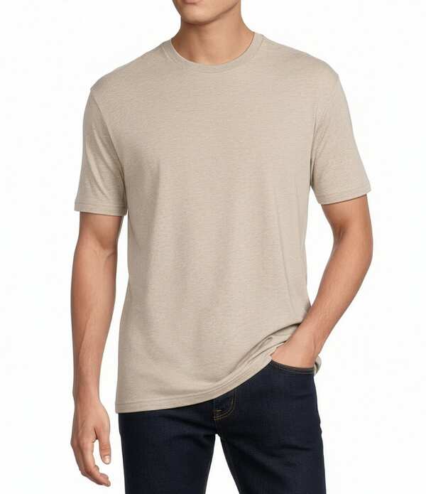 ダニエル クレミュ メンズ トップス プルオーバー 労働者の一団のど首 Cremieux Blue Label Solid Crewneck Short Sleeve T-Shirtaupe Heather ギョリュウモドキ