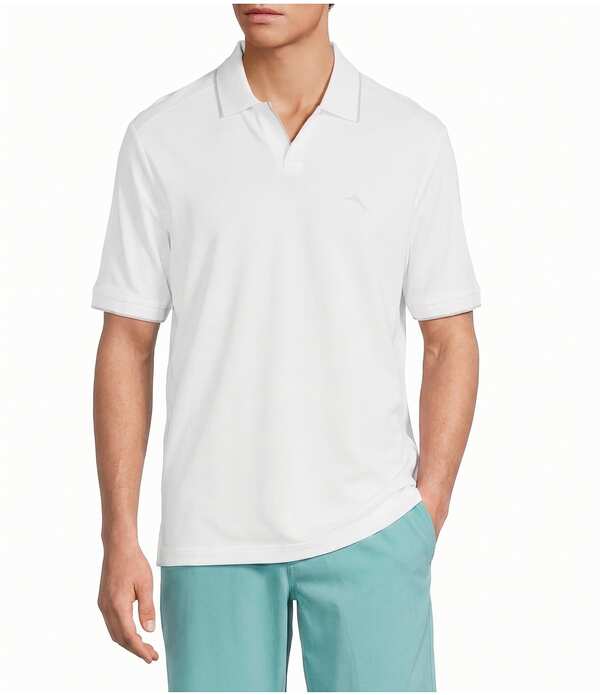 トッミーバハマ メンズ トップス プルオーバー Tommy Bahama Emfielder Johnny Collar Short Sleeve Polo Shirt Bright White 白いこと