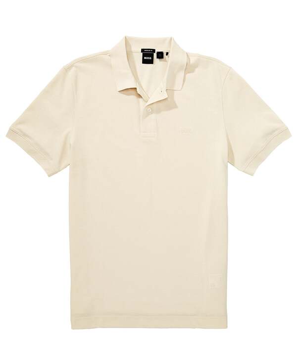 ヒューゴボス メンズ トップス プルオーバー Hugo Boss Pallashort Sleeve Polo Shirt Open White 白いこと
