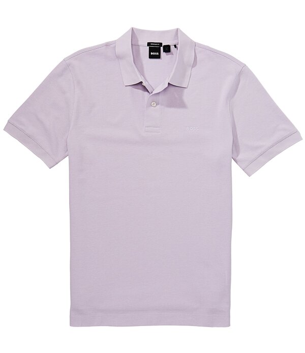 ヒューゴボス メンズ トップス プルオーバー Hugo Boss Pallashort Sleeve Polo Shirt Pastel Purple パープル