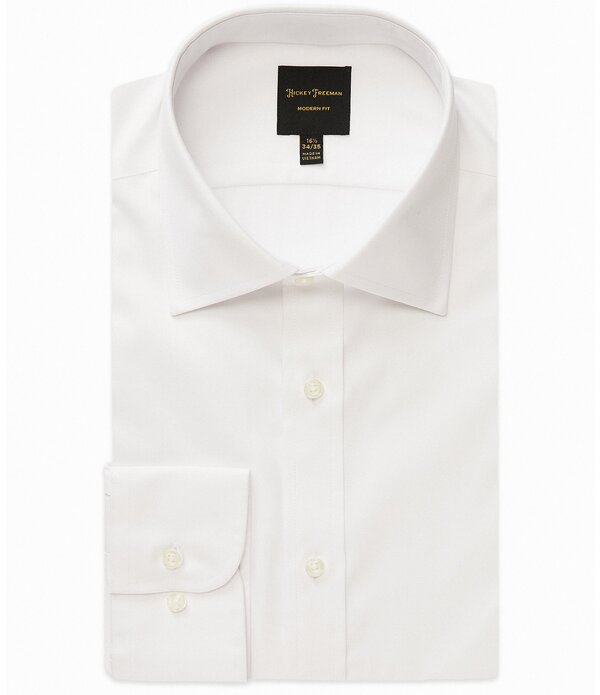 ヒッキーフリーマン メンズ トップス ティーシャツ トール Hickey Freeman Big \u0026 Tall Modern Fit Spread Collar Solidresshirt White 白いこと