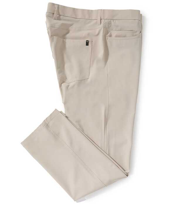 キャラ通い路 メンズ ボトムス 心地よいズボン下 テーパードフィット Callaway Premium Flat Frontapered Fit 5-Pocket Pantsilver Lining しろがね色