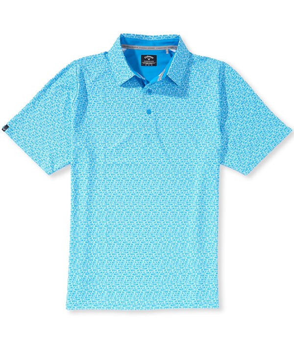 キャラ通い路 メンズ トップス プルオーバー ギンガム読み合わせる プッディングトール ギンガム Callaway Big \u0026 Tall Gingham Print Short Sleeve Golf Polo Shirt Brilliant Blue 青色