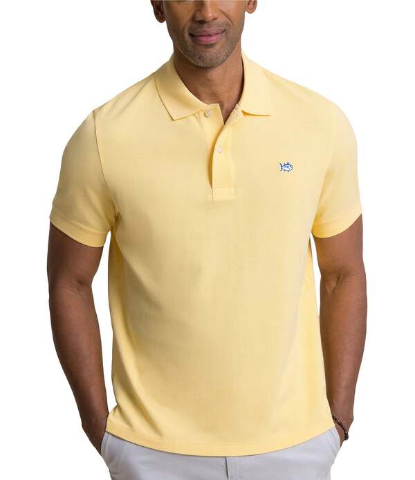 サウザーンタイド メンズ トップス ティーシャツ Southern Tide Skipjack Short Sleeve Polo Shirt Pineapple