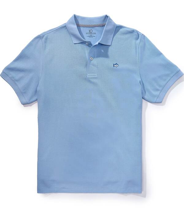 サウザーンタイド メンズ トップス ティーシャツ Southern Tide Skipjack Short Sleeve Polo Shirtide Blue 青碧