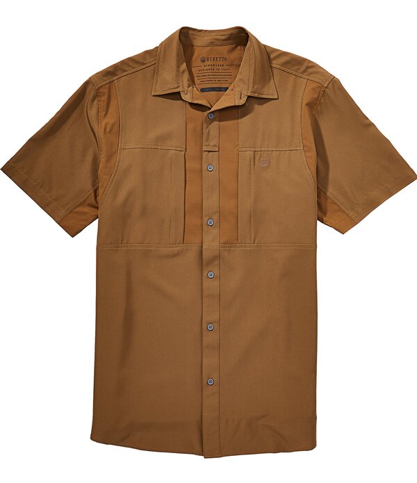 ベレッタ メンズ トップス プルオーバー 半袖 Beretta TKAD Flex Short-Sleeve Woven Shirt Flat Dark Earth