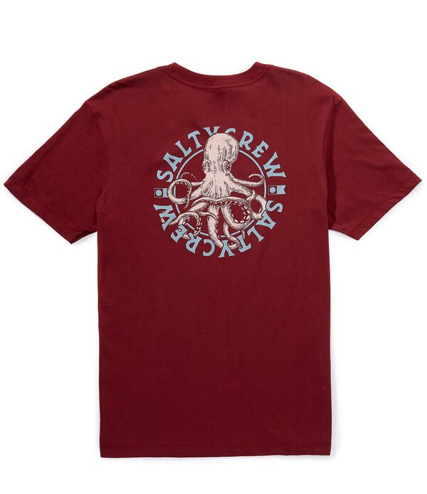 ソルティークルー メンズ トップス プルオーバー グラフィック Salty Crew Tentacleshort Sleeve Graphic T-Shirt Burgundy バーガンディ
