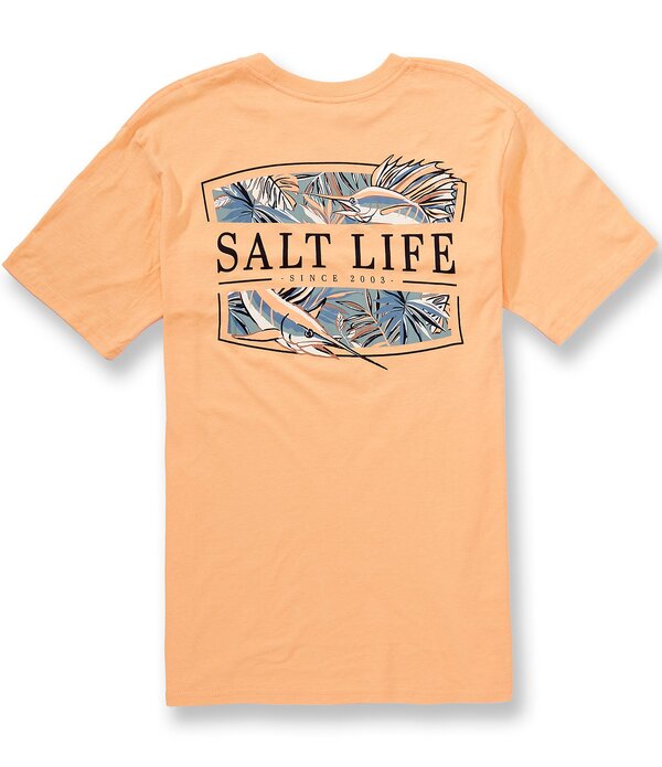ソルトライフ メンズ トップス プルオーバー グラフィック Salt Life Lush Canopy Short Sleeve Graphic T-Shirt Melon