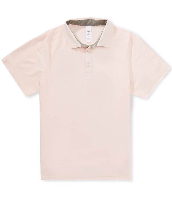 ローヌ メンズ トップス ティーシャツ RHONE Regatta Pique Short Sleeve Polo Shirt Pink Calcite サクラ色
