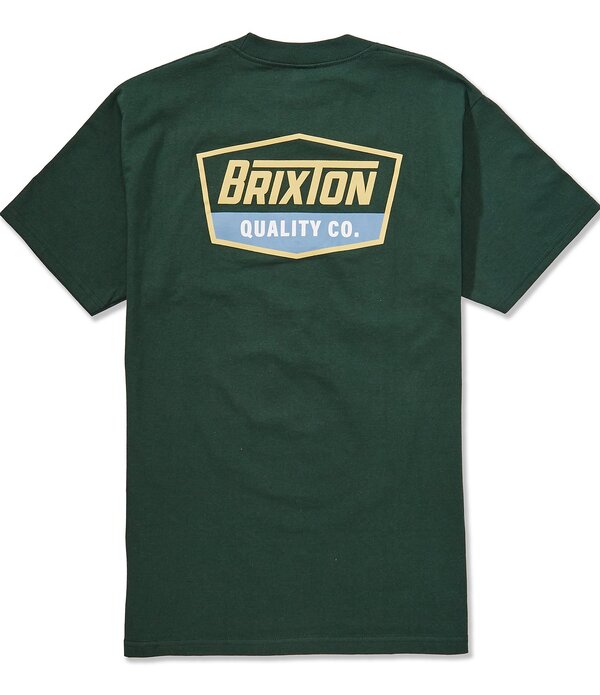 ブリクス英トン メンズ トップス プルオーバー ロゴタイプ Brixton Regalogo Short Sleeve T-Shirt Green 緑であること