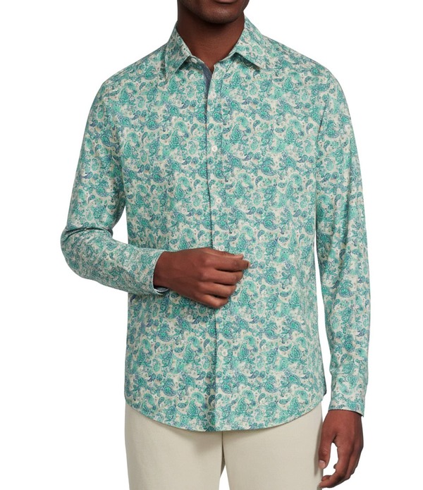 ダニエル クレミュ メンズ トップス プルオーバー ジーンズ Cremieux Premium Denim Paisley Stretch Long Sleeve Woven Shirt Multi マルチ色合い