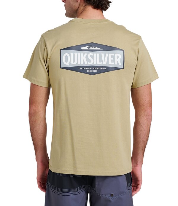 クイックしろがね色 メンズ トップス ティーシャツ Quiksilver Six Pointshort Sleeve T-Shirt Seneca Rock