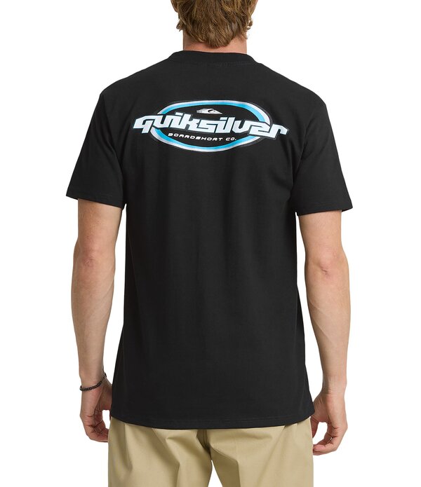 クイックしろがね色 メンズ トップス プルオーバー Quiksilver Two Thousand Short Sleeve T-Shirt Black 黒いこと