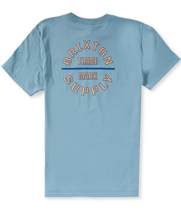 ブリクス英トン メンズ トップス プルオーバー ロゴタイプ グラフィック Brixton Oath Logo Short Sleeve Graphic T-Shirt Ocean Breeze/Light Brown/Black 黒いこと