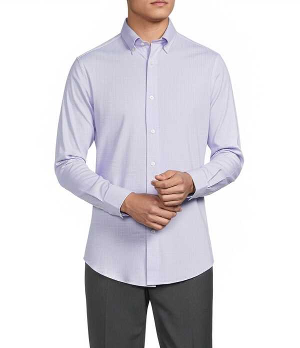 ダニエル クレミュ メンズ トップス プルオーバー Daniel Cremieux Signature Labeluxe Stretch Micro Pattern Long Sleeve Woven Shirt Lavender ラベンダー