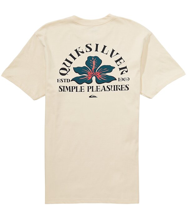 クイックしろがね色 メンズ トップス プルオーバー Quiksilver Simpleasureshort Sleeve T-Shirt Bone White 白いこと