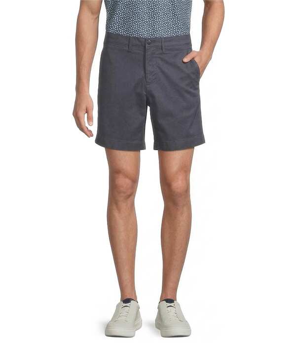 ダニエル クレミュ メンズ ボトムス ハーフパンツ・ショーツ ショートパンツ Cremieux Blue Label CMX Tailored Fit Flat Front Stretch 7 Inseam Shorts Faded Navy ネイビー｜ReVida 店