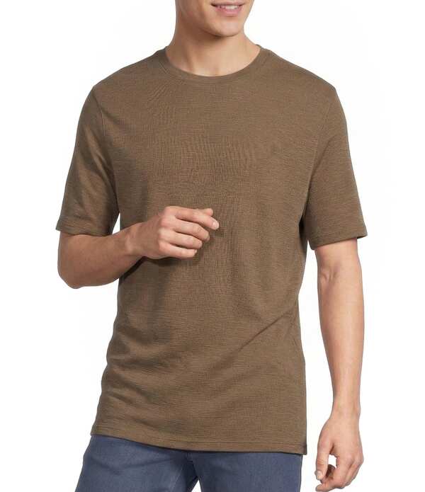ラウン メンズ トップス プルオーバー Rowm Short Sleeve Solid Slub T-Shirtaupe トープ