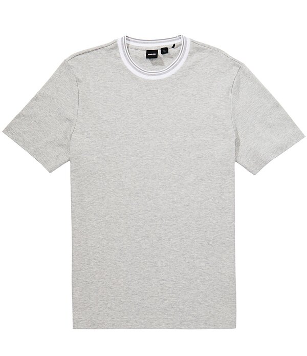 ヒューゴボス メンズ トップス ティーシャツ Hugo Boss Thompson 232 Short Sleeve T-Shirt Open Grey 薄墨色