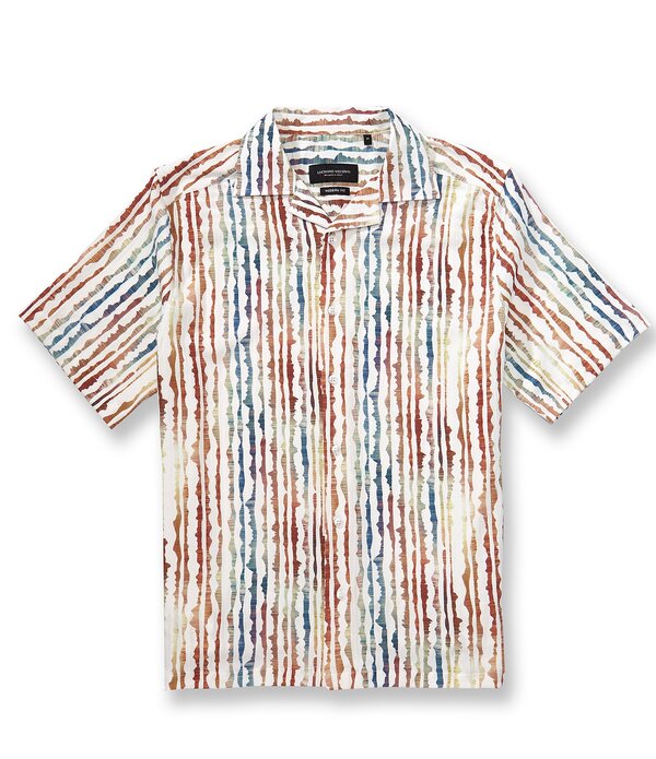 ビスコッティ メンズ トップス プルオーバー Visconti Stripe Short Sleeve Woven Camp Shirt Multi マルチ色合い