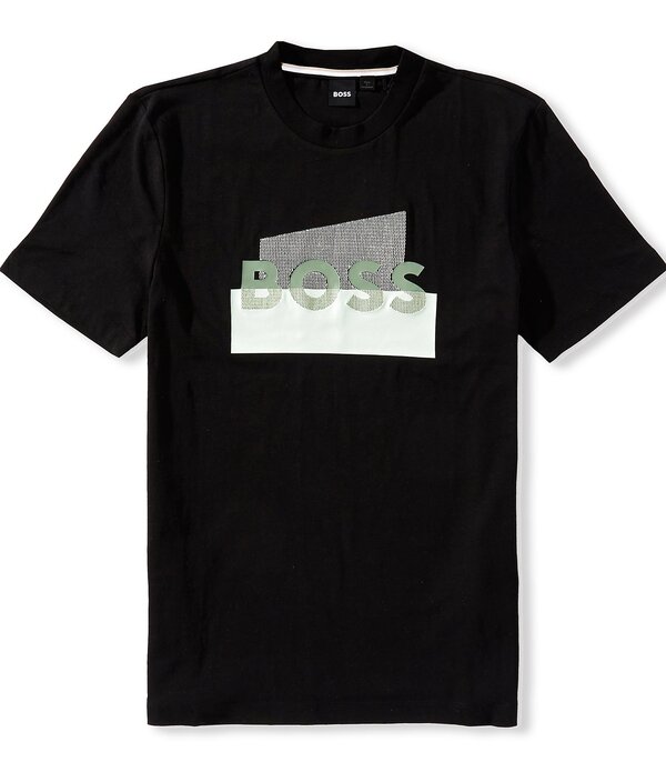 ヒューゴボス メンズ トップス プルオーバー Hugo Boss C-Thompson Short Sleeve T-Shirt Black 黒いこと