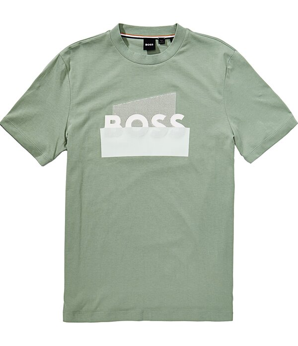 ヒューゴボス メンズ トップス プルオーバー Hugo Boss C-Thompson Short Sleeve T-Shirt Open Green 緑であること