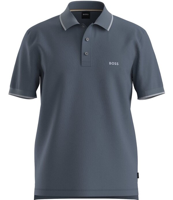 ヒューゴボス メンズ トップス ティーシャツ Hugo Boss Parlay 190 Short Sleeve Polo Shirt Open Blue 青碧