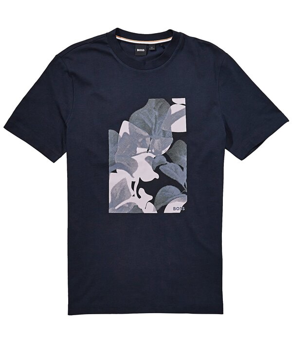 ヒューゴボス メンズ トップス プルオーバー Hugo Boss C-Thompson Short Sleeve T-Shirt Dark Blue 青色