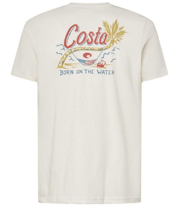 コスタ メンズ トップス プルオーバー Costa Flag Hammock Short Sleeve T-Shirt Vintage White 白いこと