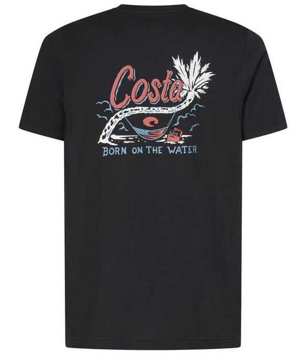 コスタ メンズ トップス プルオーバー Costa Flag Hammock Short Sleeve T-Shirt Washed Black 黒いこと