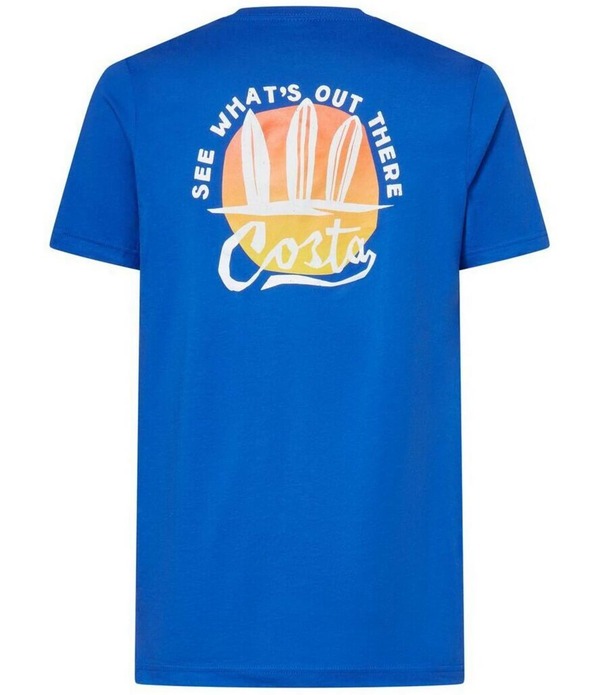 コスタ メンズ トップス プルオーバー Costa Surf Silhouette Short Sleeve T-Shirt Channel Blue 青色