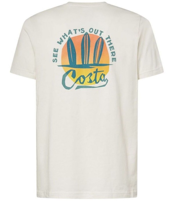 コスタ メンズ トップス プルオーバー Costa Surf Silhouette Short Sleeve T-Shirt Vintage White 白いこと