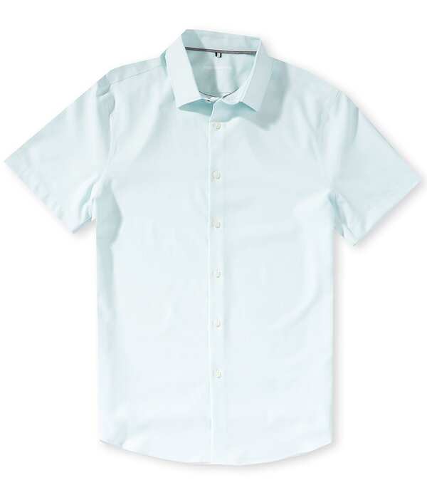 ペリーエリス メンズ トップス シャツ Perry Ellisolid Twill Short Sleeve Woven Shirt Skylight｜ReVida 店