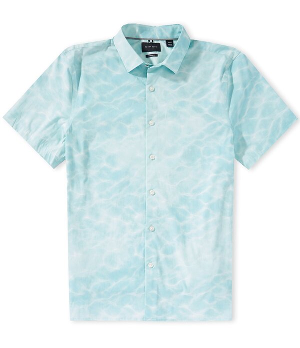ペリーエリス メンズ トップス ティーシャツ 刷り上げる Perry Ellis Printed Short Sleeve Woven Shirt Skylight