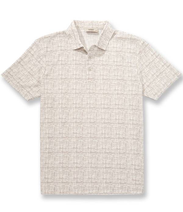ビスコッティ メンズ トップス プルオーバー Visconti Melange Short Sleeve Polo Shirt Sand 砂子