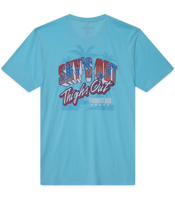 チャビーズ メンズ トップス プルオーバー グラフィック Chubbies The Say It Out Loud Graphic T-Shirt Light/Pastel Blue 青色