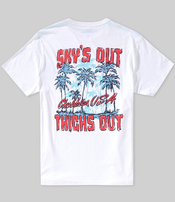 チャビーズ メンズ トップス プルオーバー Chubbiesky\u0027s Outhighs Out Short Sleeve T-Shirt Pure White 白いこと