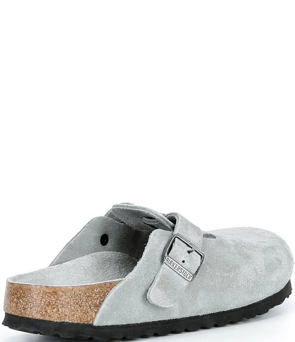 ビルケンシュトック レディース シューズ サンダル スエードクロス Birkenstock Women\u0027s Boston Suede Soft Footbed Family Matching Clogsage サルヴィア