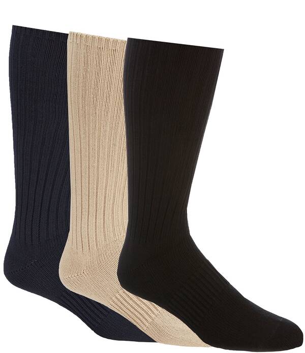 ラウンドトゥリーアンドヨーク メンズ アンダーお召しもの ソックス Gold Label Roundtree \u0026 Yorke Casual Crew Socks 3-Pack Multi マルチ色合い
