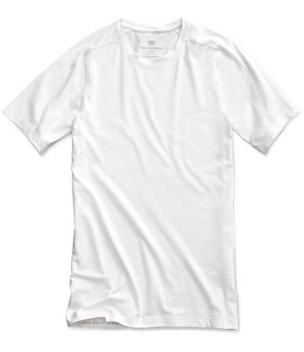 マック ウェルダン メンズ トップス プルオーバー 労働者の一団のど首 プルオーバー Mack Weldon Short Sleeve Crew Neck 18-Hour Jersey Undershirt Bright White 白いこと