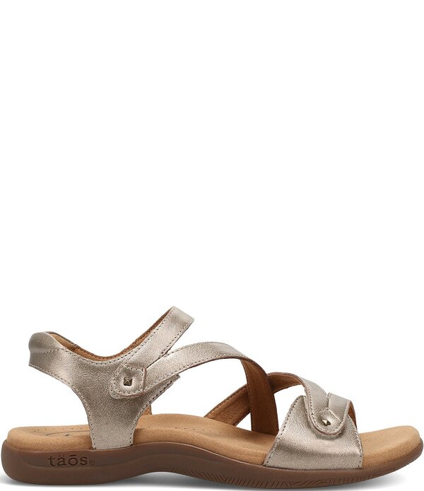 タオスフットウェア レディース シューズ サンダル レザー Taos Footwear Big Time Leather Strap Sandals Champagne シャンパン|ReVida 店