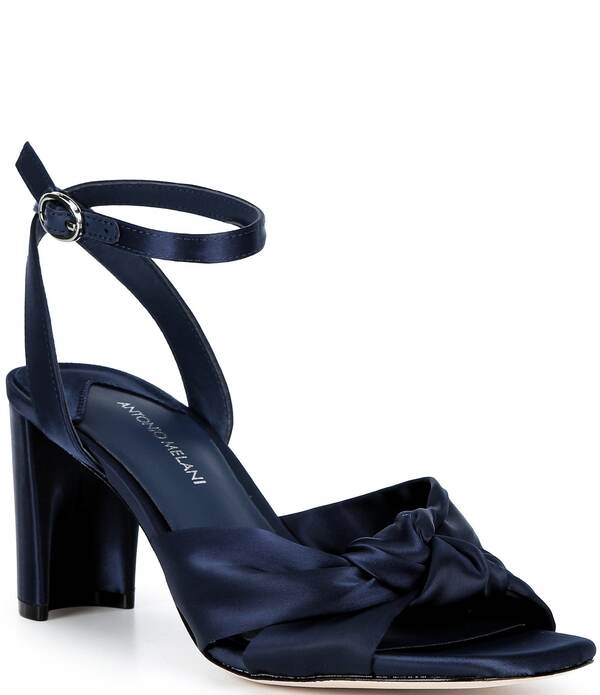 アントニオ メラーニ レディース シューズ サンダル 繻子 Antonio Melani Tessatin Knottedressandals Vessel Blue 青色