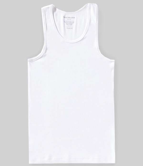 マック ウェルダン メンズ トップス ティーシャツ 肋筋 Mack Weldon 18-Houribbed Undershirtank Bright White 白いこと