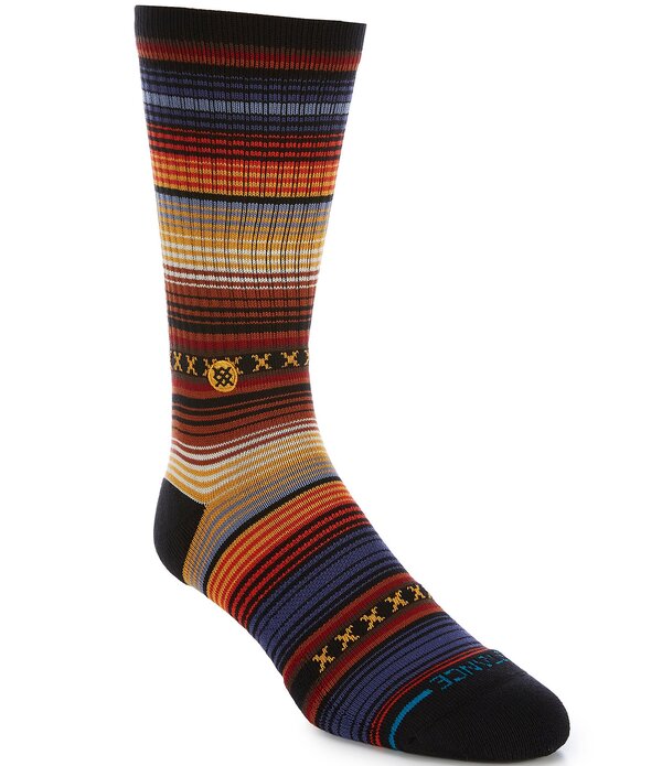 観点 メンズ アンダー御召しもの ソックス Stance Curren St. Crew Socks Indigo インディゴ