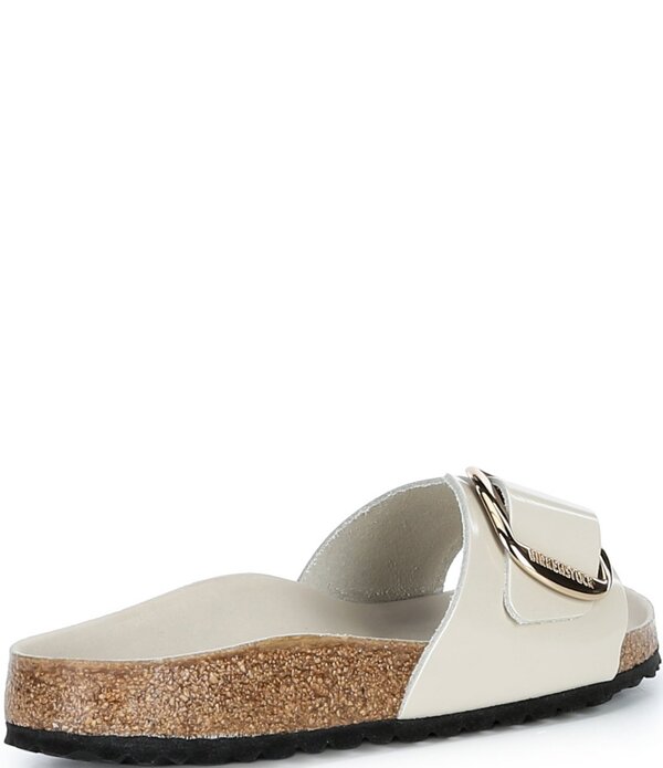 ビルケンシュトック レディース シューズ パンプス サンダル Birkenstock Women\u0027s Madrid Big Buckle High Shine Slide Sandals Oyster