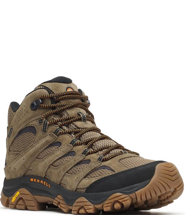 メレル メンズ シューズ ブーツ・レインブーツ Merrell Men\u0027s Moab 3 Mid Waterproof Hiking Boots Olive/Gum オリーブ
