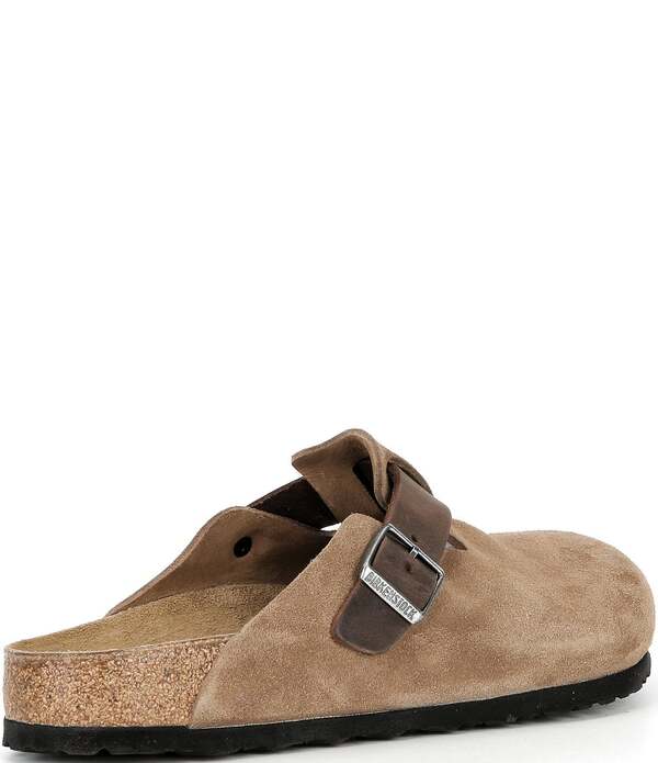 ビルケンシュトック メンズ シューズ スリッポン・ローファー Birkenstock Men\u0027s Boston Mixed Material Clogs Dark Tea