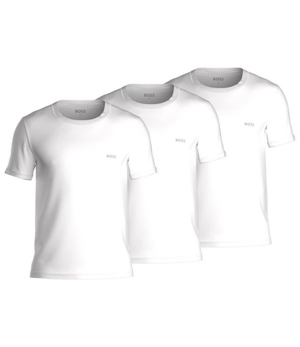 ヒューゴボス メンズ トップス ティーシャツ 労働者の一団のど首 Hugo Boss Crew Neck Classic Under T-Shirt 3 Pack White 白いこと