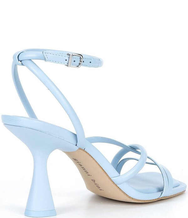 ジャンビニ レディース シューズ サンダル なめし革 Gianni Bini Rondo Leather Strappy Square Toe Dressandals Cornflower Blue 青色